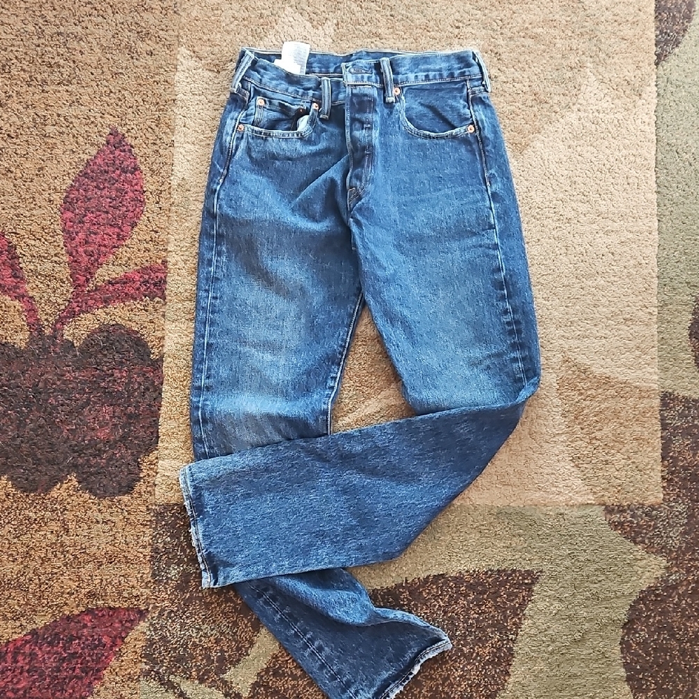 Levi's 501 Blue Denim buttonfly Jeans, 30x34